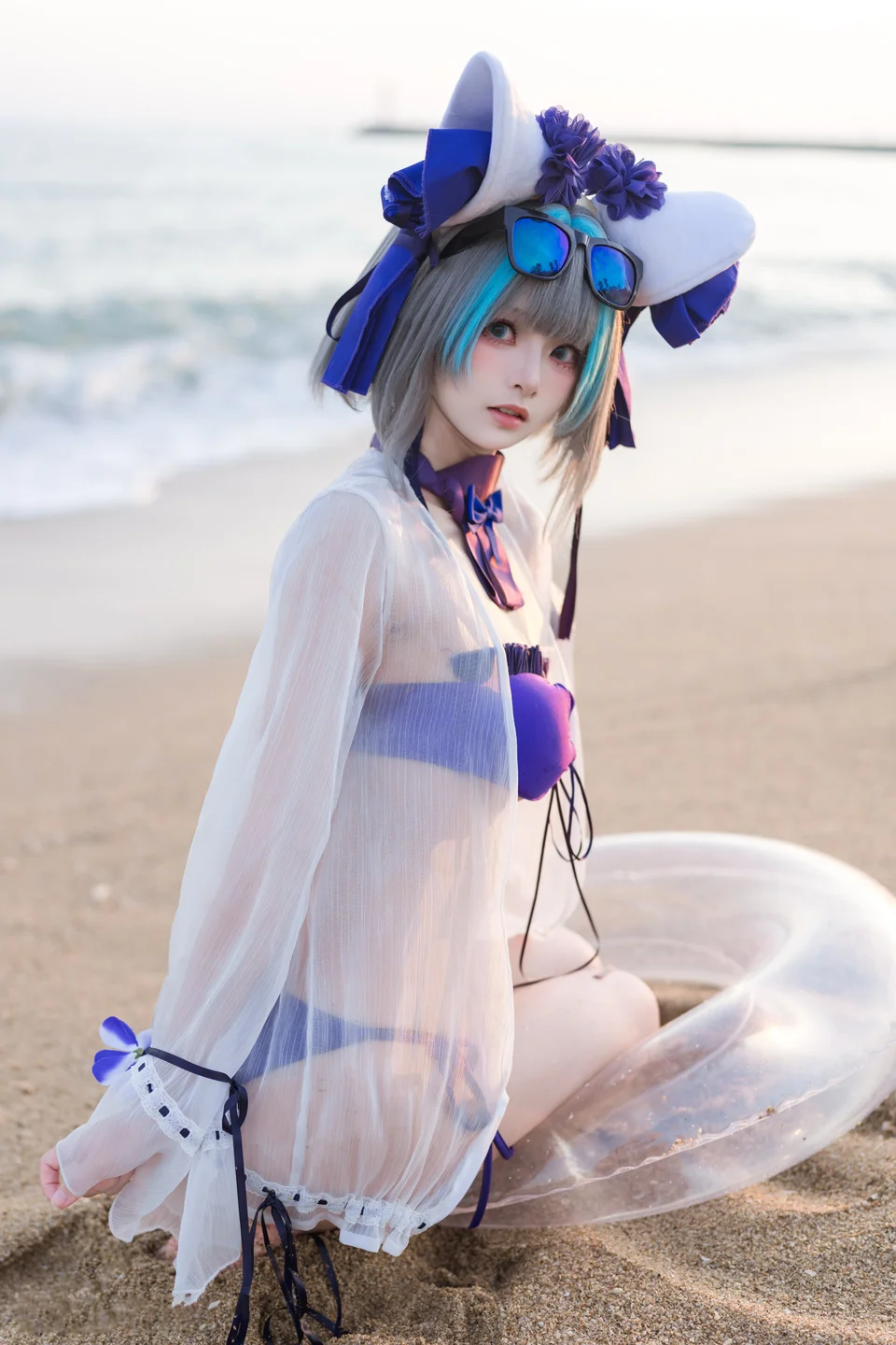 九柒喵 - No.039 碧蓝航线·柴郡泳装 [26P-194MB] tg@simisebaisi 【丝足阁】014.webp